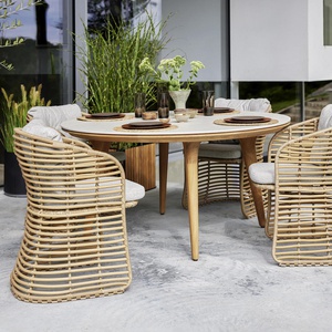 Table 144cm ASPECT Cane-line blanc