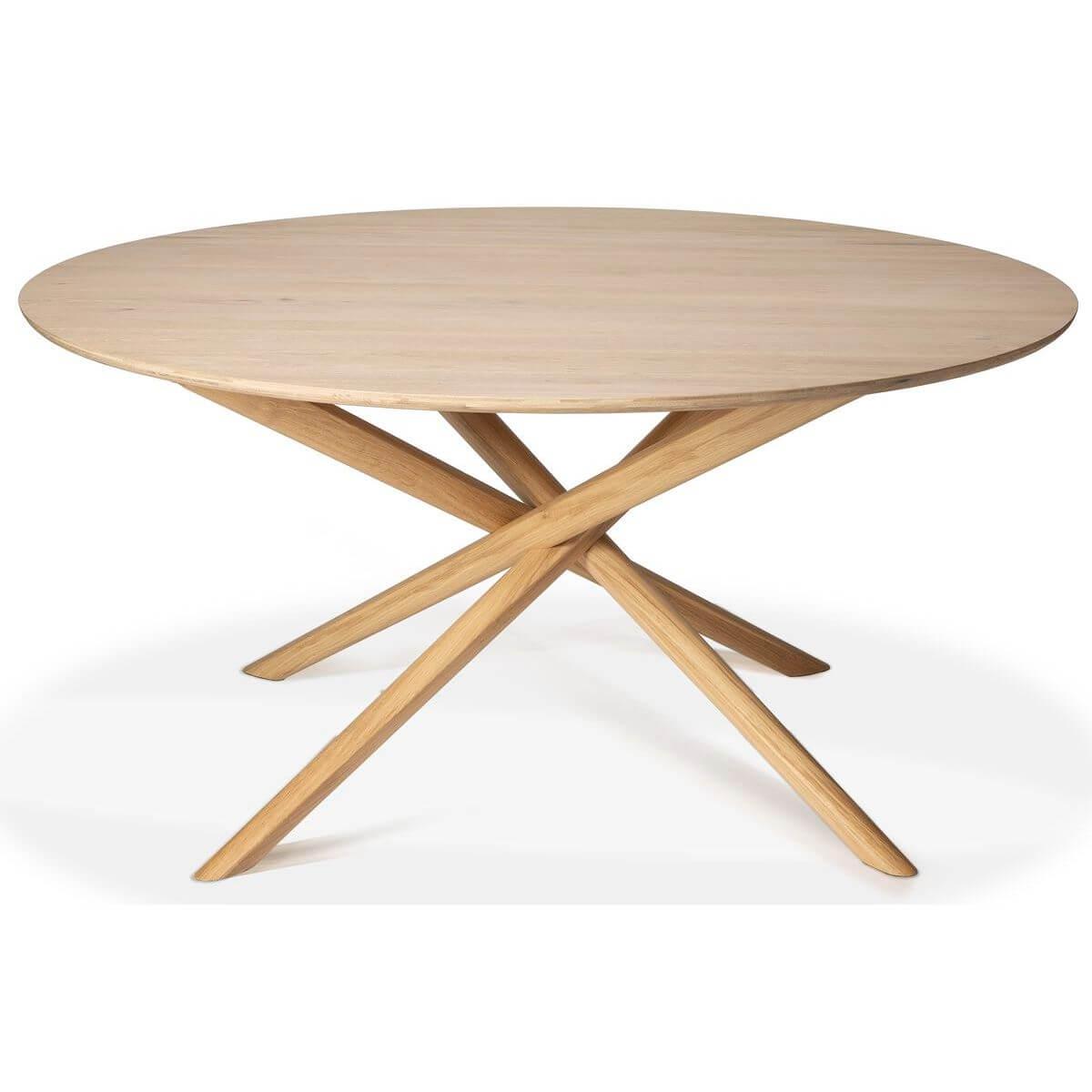 Table 150x150cm MIKADO Ethnicraft chêne