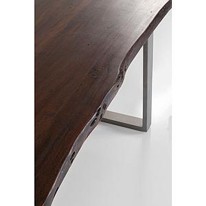 Table 160x80cm HARMONY Kare Design noyer acier brut