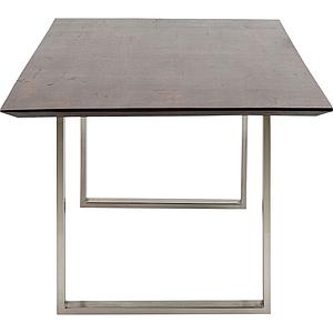 Table 160x80cm SYMPHONY Kare Design noyer chromé