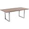 Table 160x80cm SYMPHONY Kare Design noyer chromé