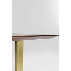 Table 160x80cm SYMPHONY Kare Design noyer laiton
