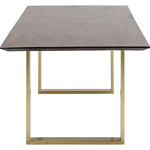 Table 160x80cm SYMPHONY Kare Design noyer laiton