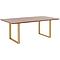 Table 160x80cm SYMPHONY Kare Design noyer laiton