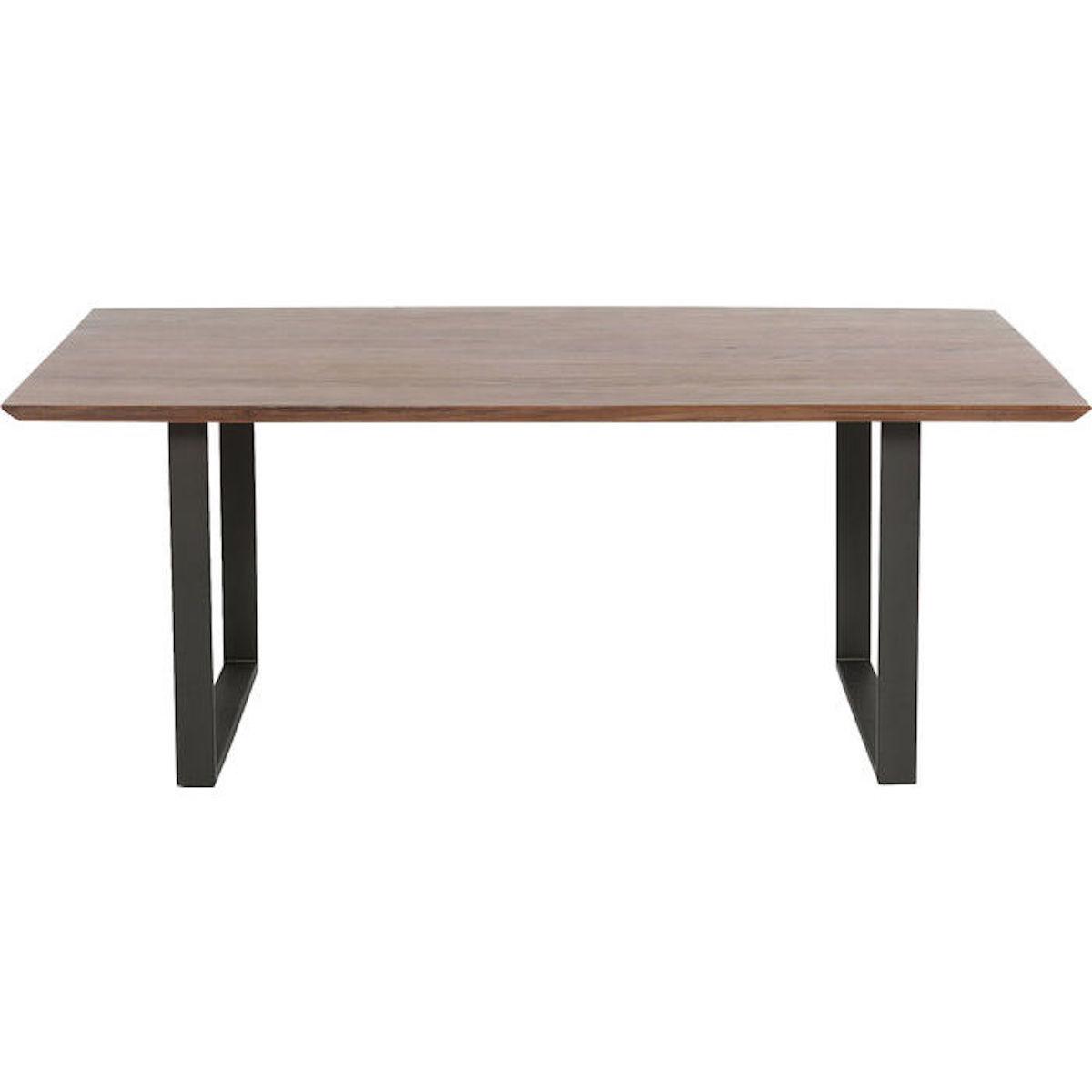 Table 160x90cm SYMPHONY Kare Design noyer-acier brut