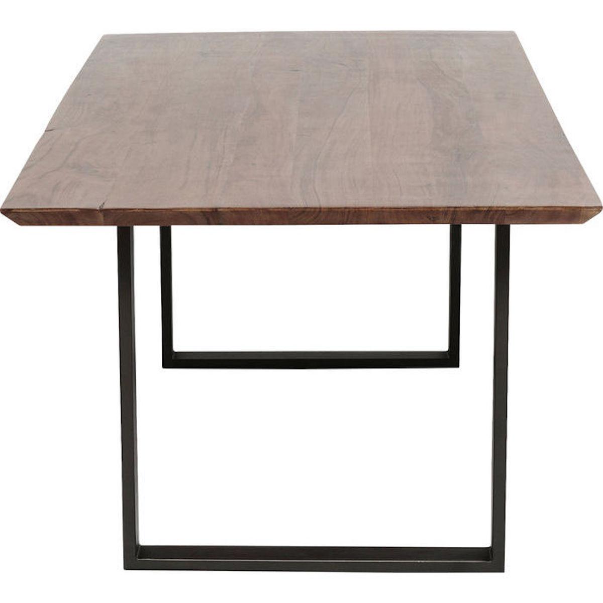 Table 160x90cm SYMPHONY Kare Design noyer-acier brut