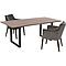 Table 160x90cm SYMPHONY Kare Design noyer-acier brut