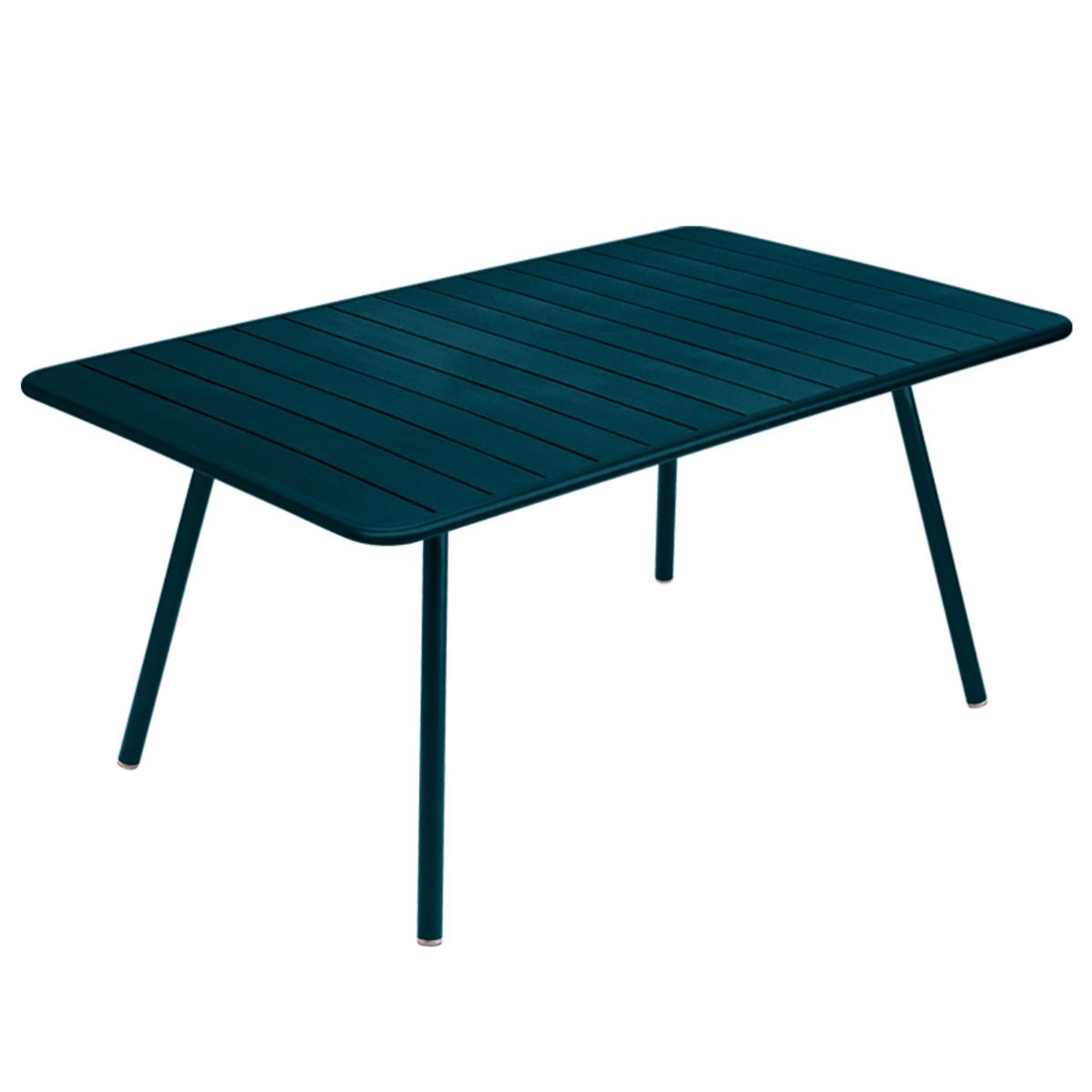 Table 165x100cm LUXEMBOURG Fermob bleu acapulco