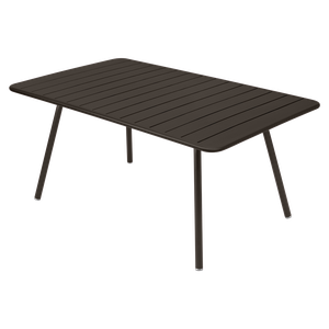 Table 165x100cm LUXEMBOURG Fermob brun tonka