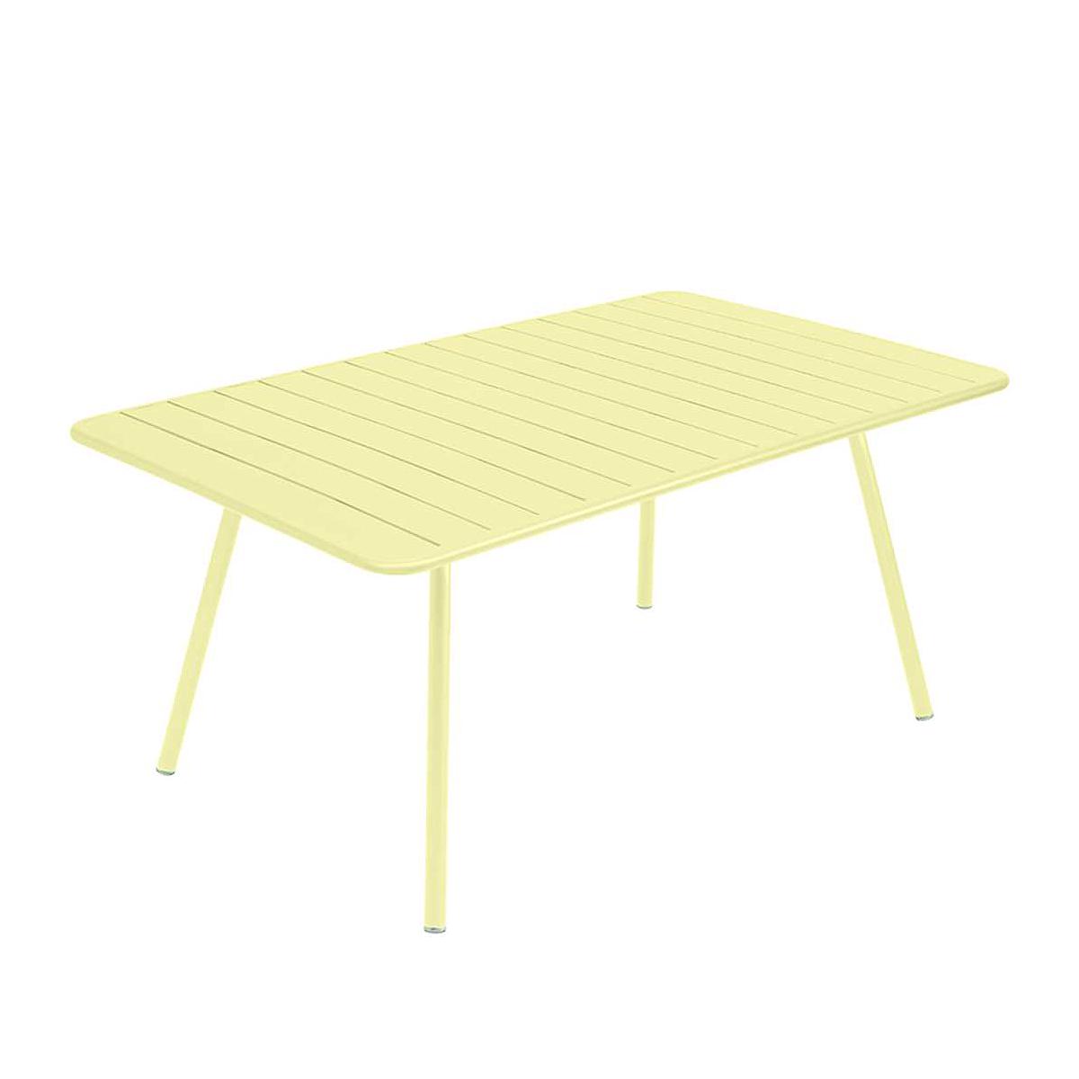 Table 165x100cm LUXEMBOURG Fermob citron givré