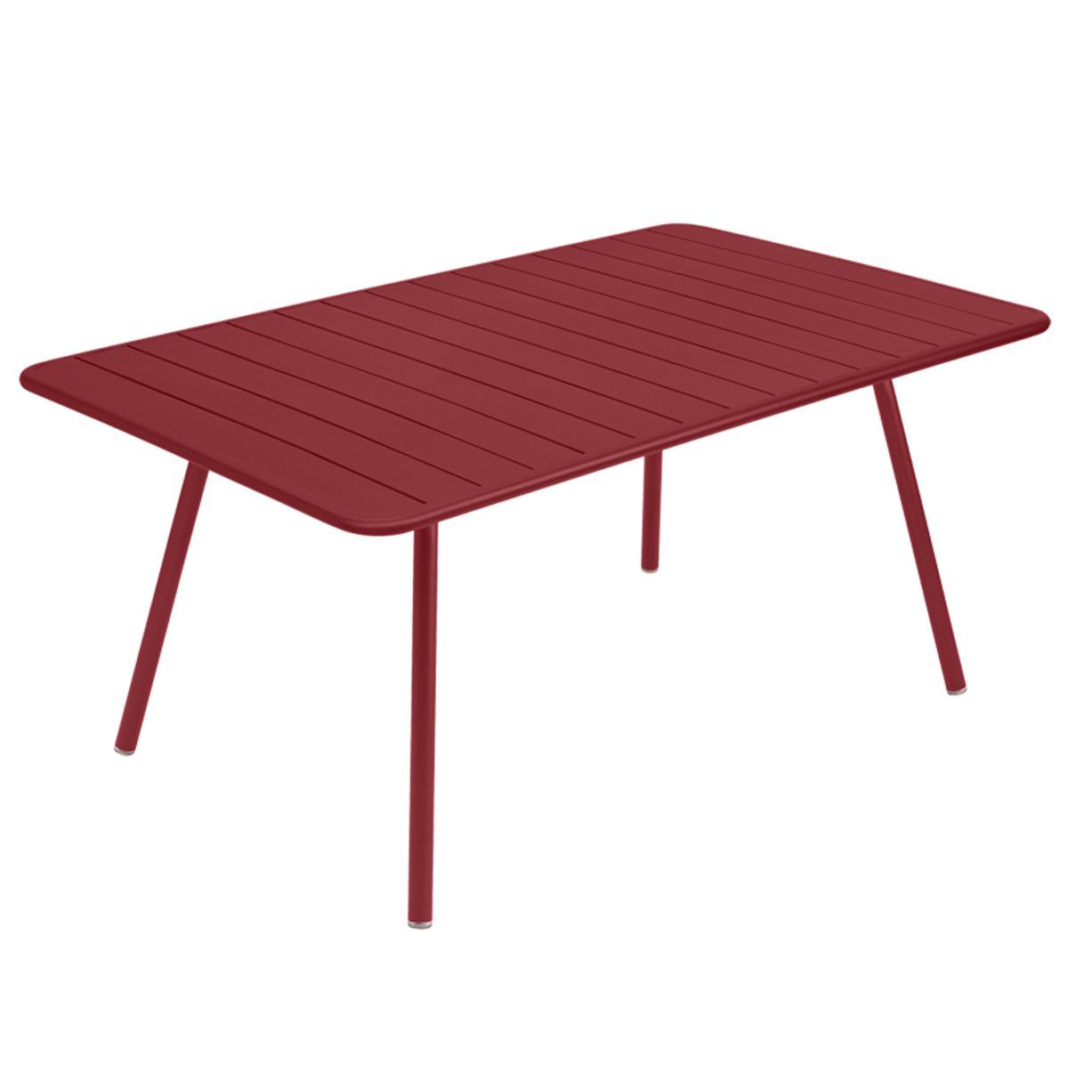 Table 165x100cm LUXEMBOURG Fermob piment