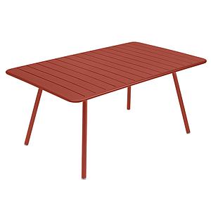 Table 165x100cm LUXEMBOURG Fermob rouge ocre
