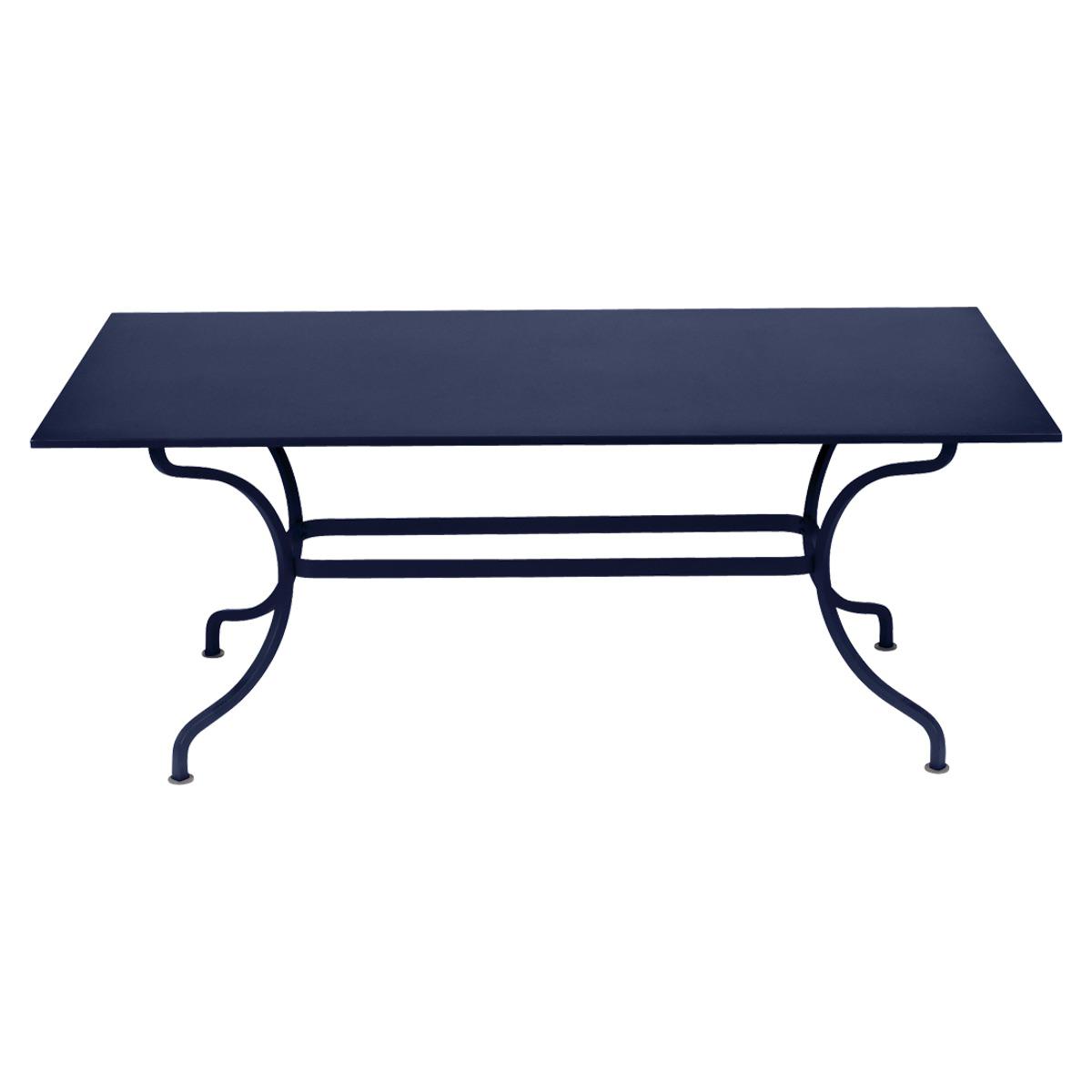 Table 180x100cm ROMANE Fermob bleu abysse