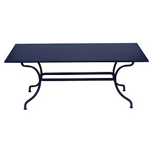 Table 180x100cm ROMANE Fermob bleu abysse