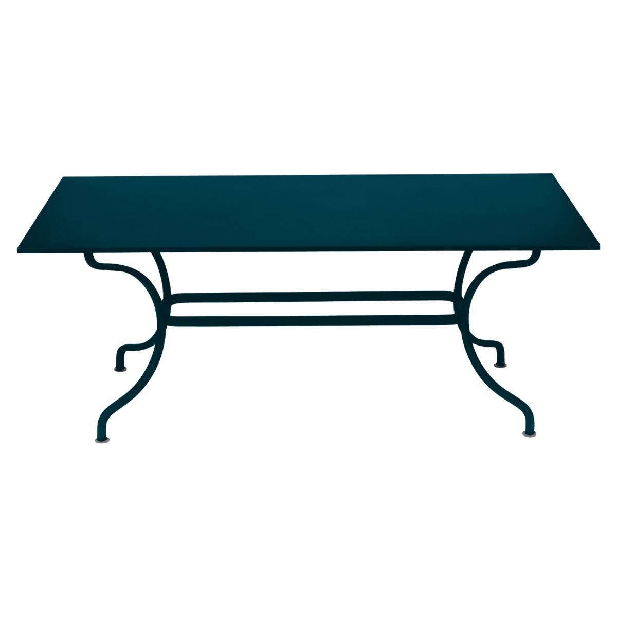 Table 180x100cm ROMANE Fermob bleu acapulco