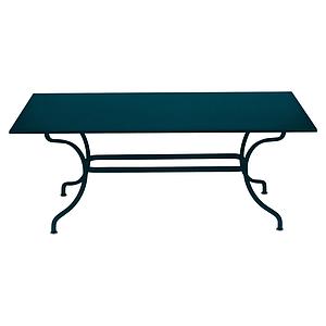 Table 180x100cm ROMANE Fermob bleu acapulco