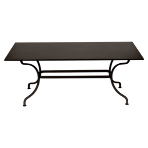 Table 180x100cm ROMANE Fermob brun tonka
