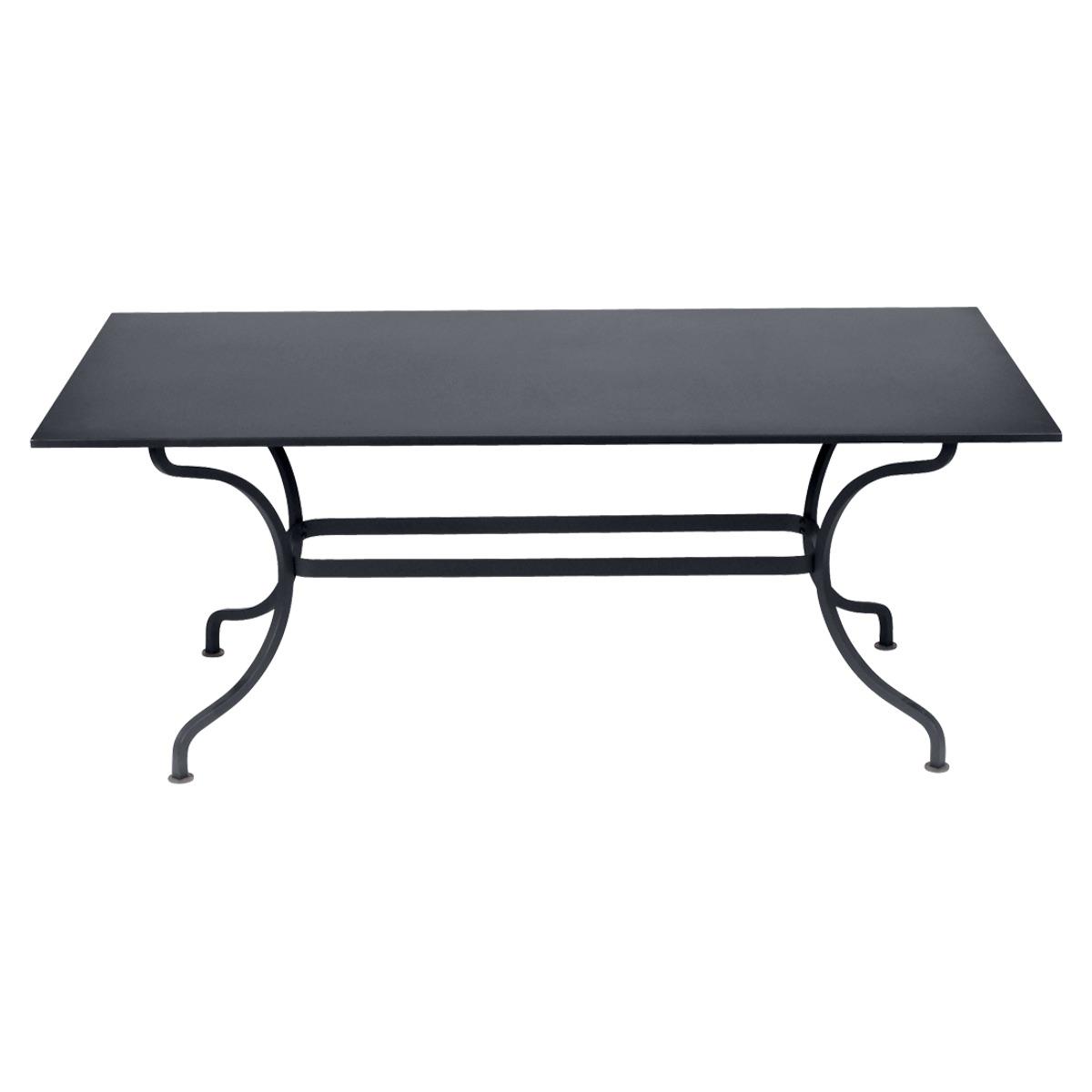 Table 180x100cm ROMANE Fermob carbone