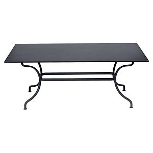 Table 180x100cm ROMANE Fermob carbone