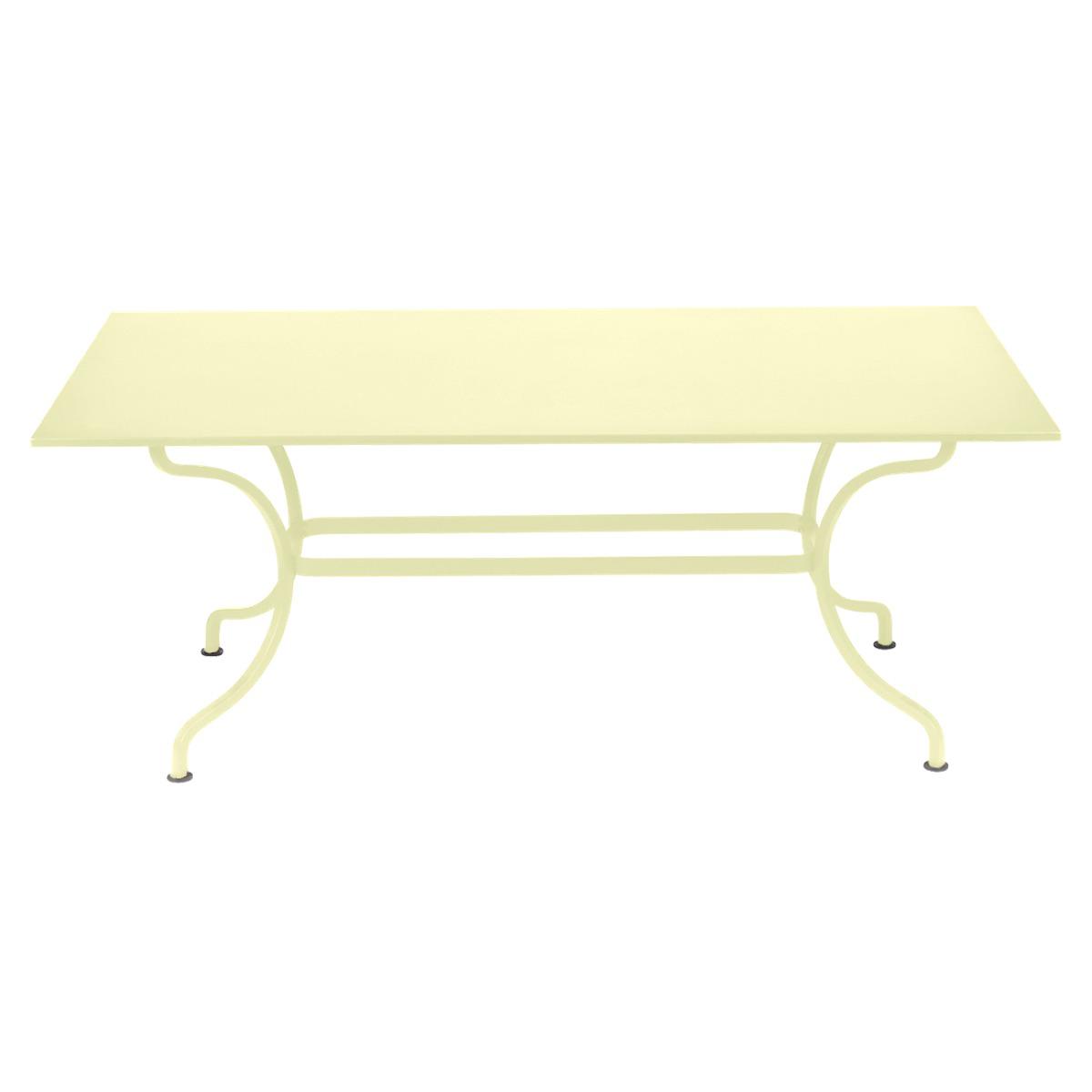 Table 180x100cm ROMANE Fermob citron givré