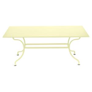 Table 180x100cm ROMANE Fermob citron givré