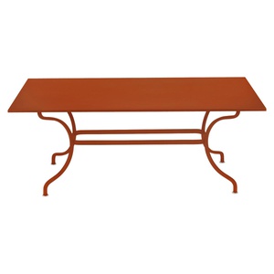 Table 180x100cm ROMANE Fermob orange confite