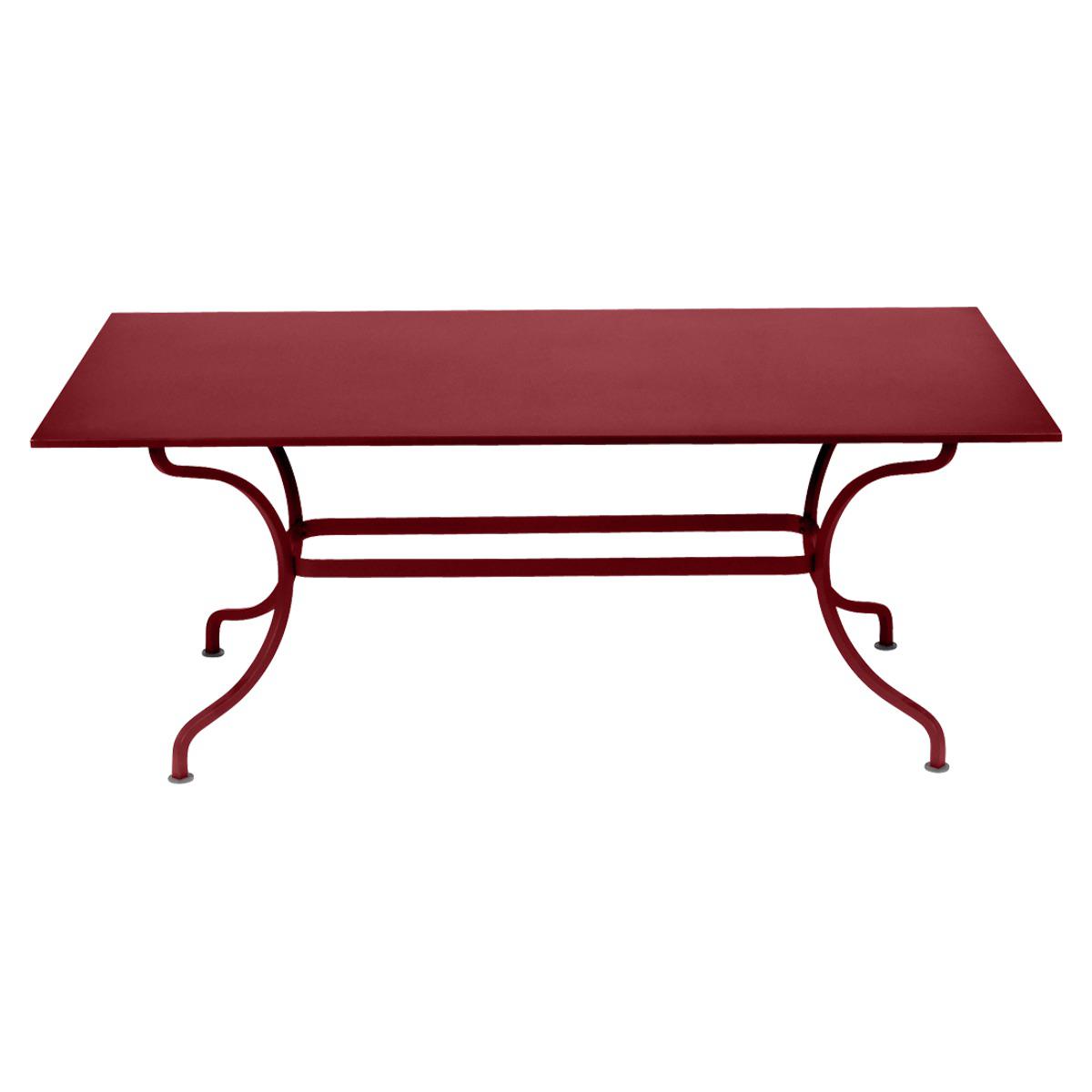 Table 180x100cm ROMANE Fermob piment