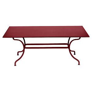 Table 180x100cm ROMANE Fermob piment