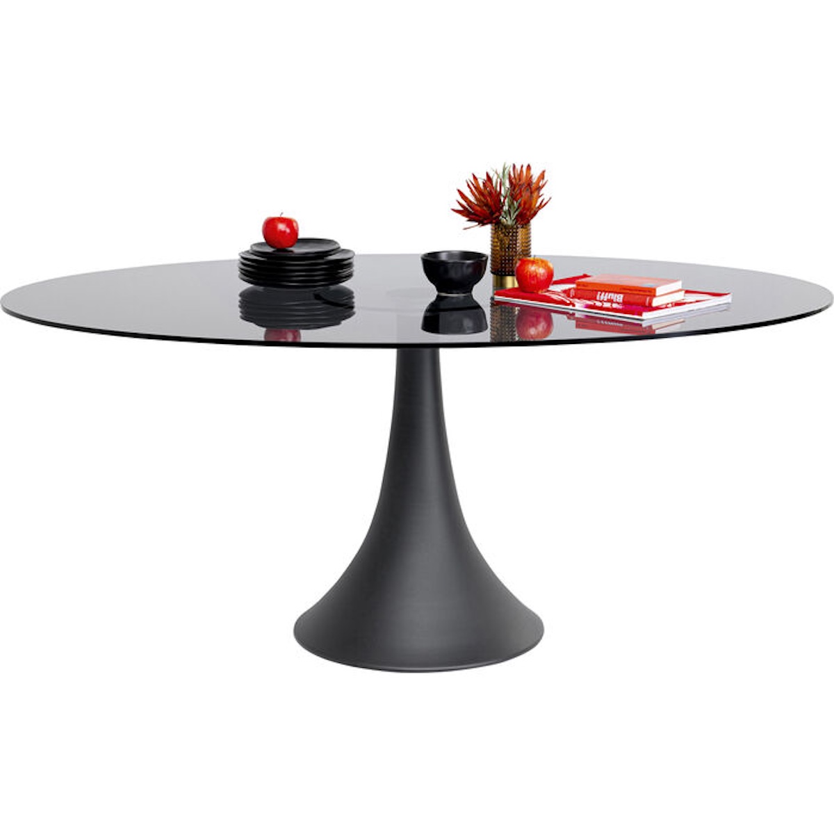 Table 180x120cm GRANDE POSSIBILITA Kare Design verre fumé