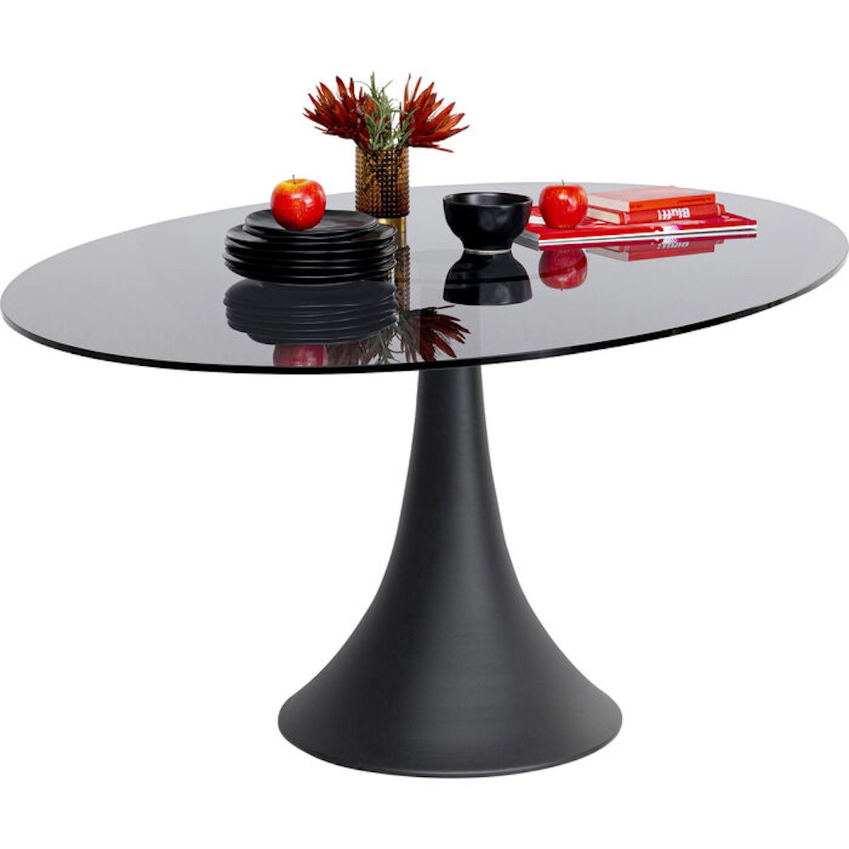 Table 180x120cm GRANDE POSSIBILITA Kare Design verre fumé