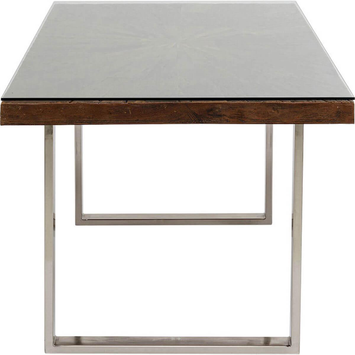 Table 180x90cm CONLEY Kare Design chromé