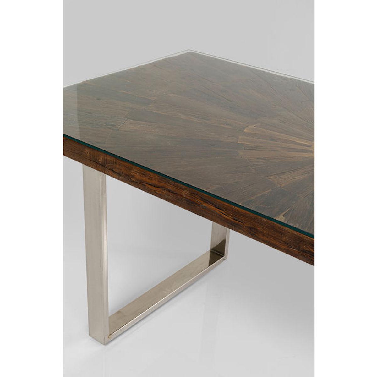 Table 180x90cm CONLEY Kare Design chromé