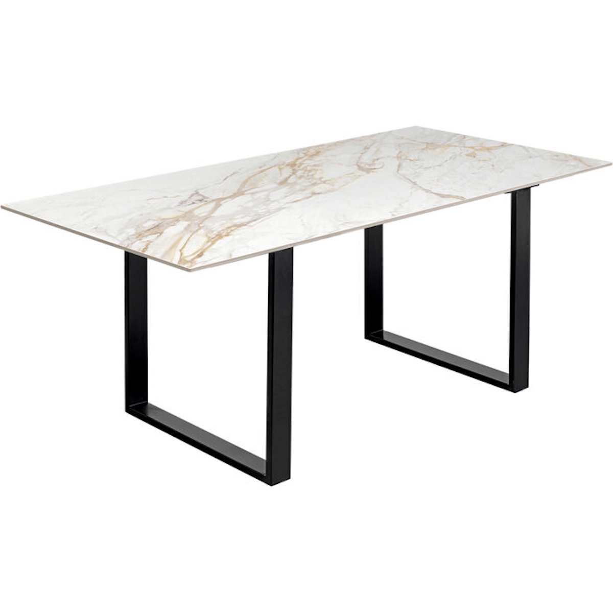 Table 180x90cm ETERNITY Kare Design Noir