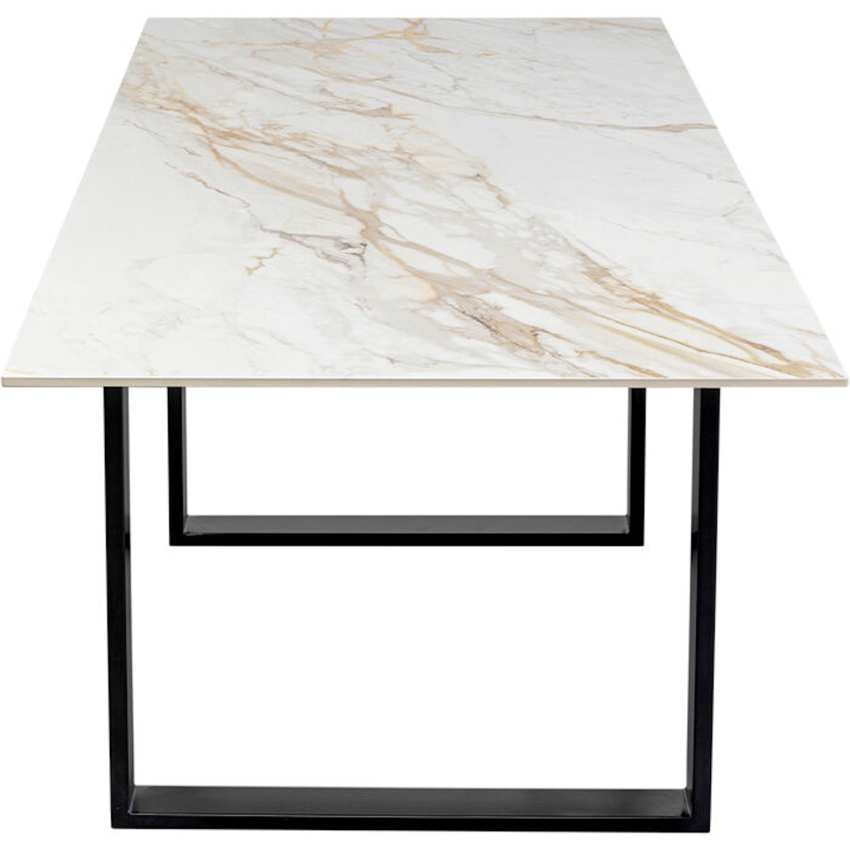 Table 180x90cm ETERNITY Kare Design Noir