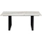 Table 180x90cm ETERNITY Kare Design Noir