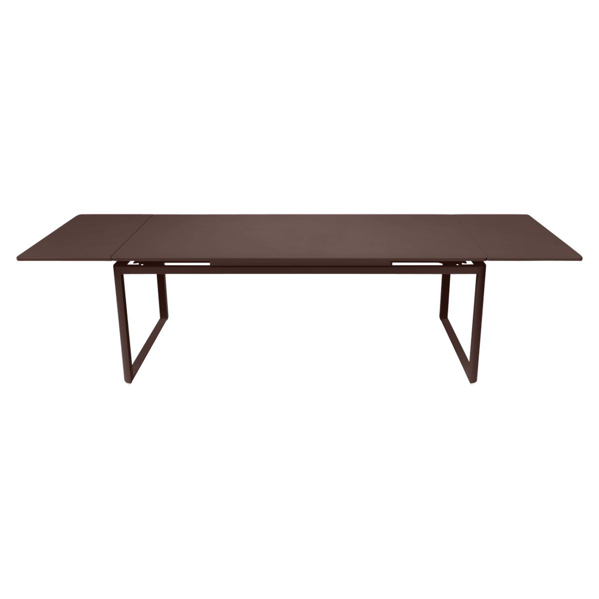 Table 2 rallonges 100x300cm BIARRITZ Fermob Brun rouille