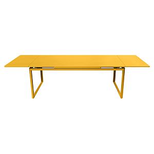 Table 2 rallonges 100x300cm BIARRITZ Fermob Jaune miel