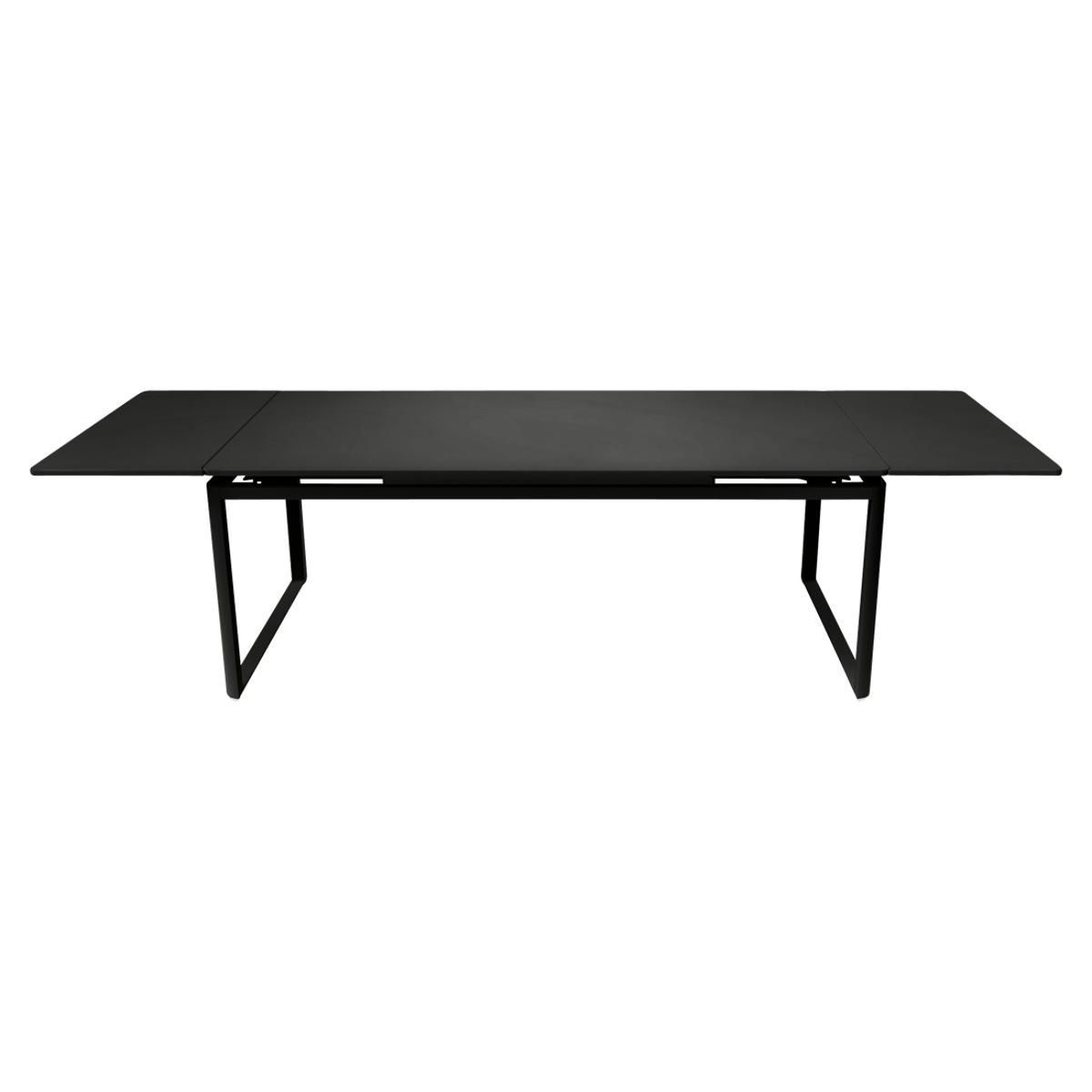 Table 2 rallonges 100x300cm BIARRITZ Fermob Noir réglisse