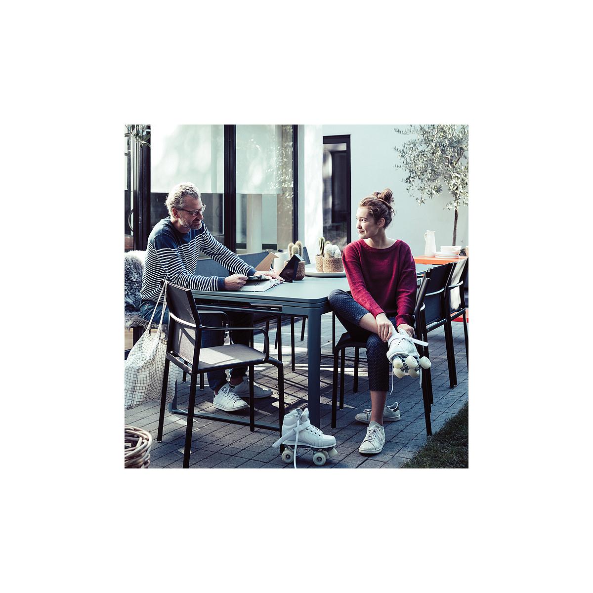 Table 2 rallonges 100x300cm BIARRITZ Fermob Orange capucine