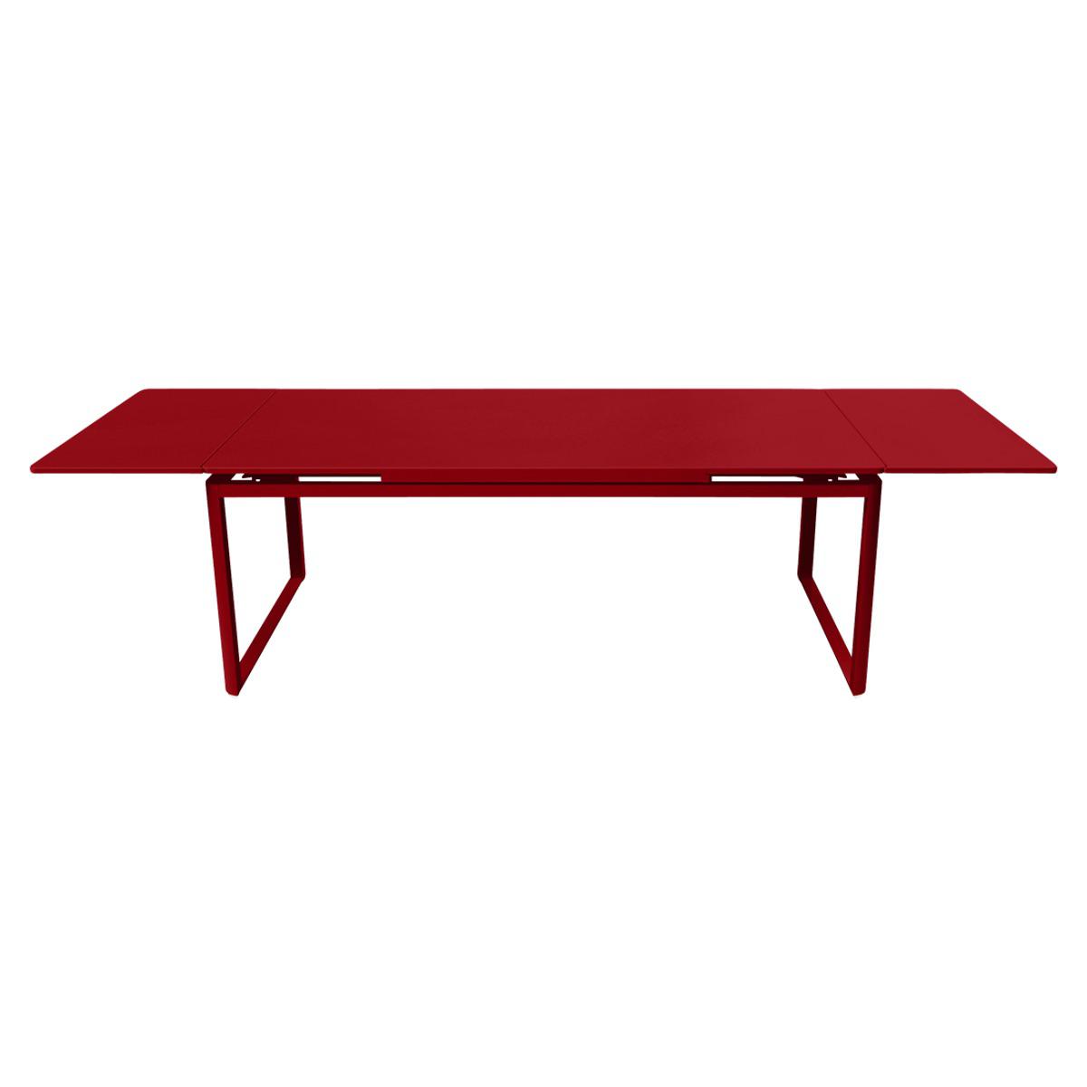 Table 2 rallonges 100x300cm BIARRITZ Fermob Rouge coquelicot