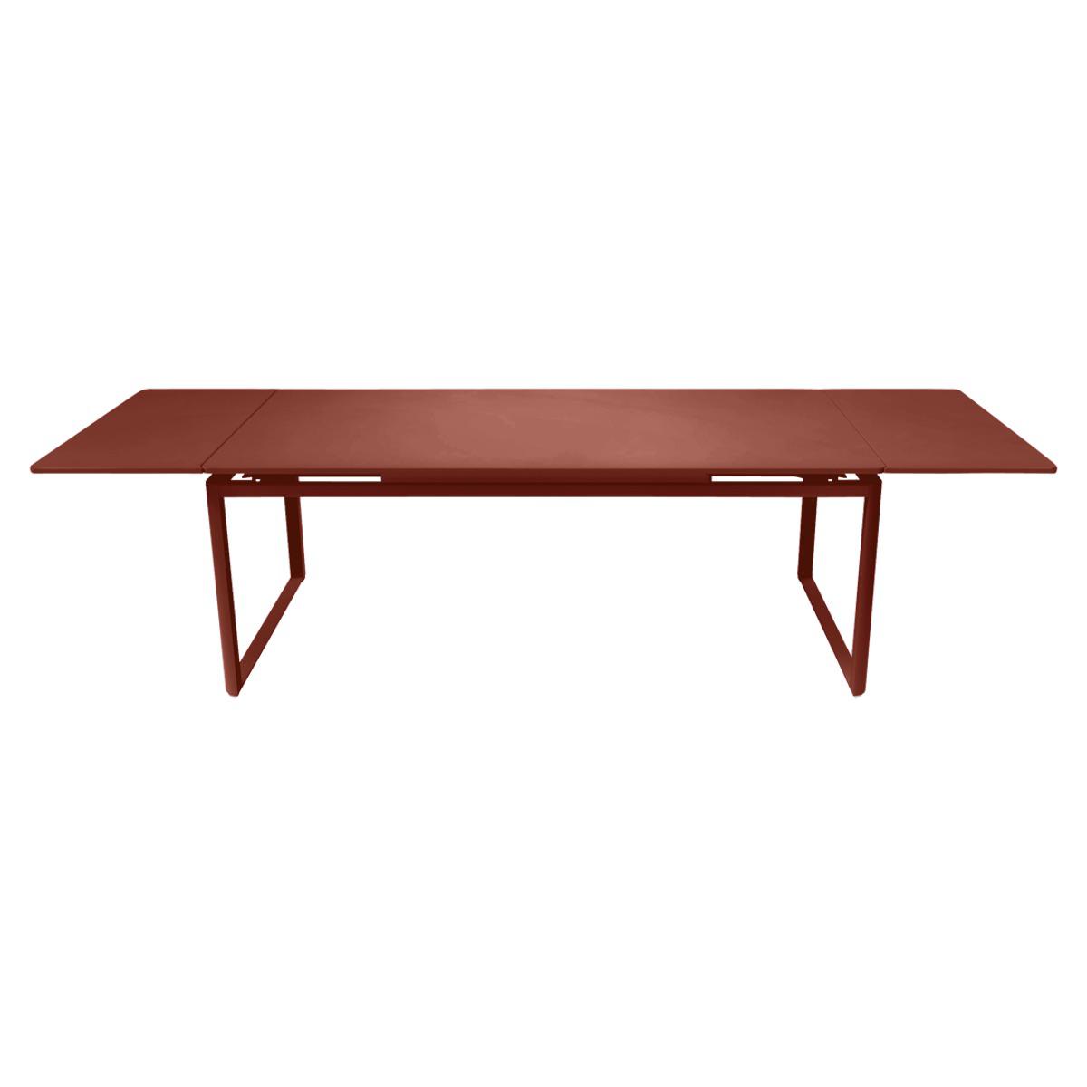 Table 2 rallonges 100x300cm BIARRITZ Fermob rouge ocre
