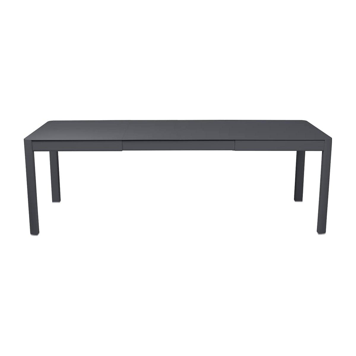 Table 2 rallonges 234x100cm RIBAMBELLE Fermob Carbone