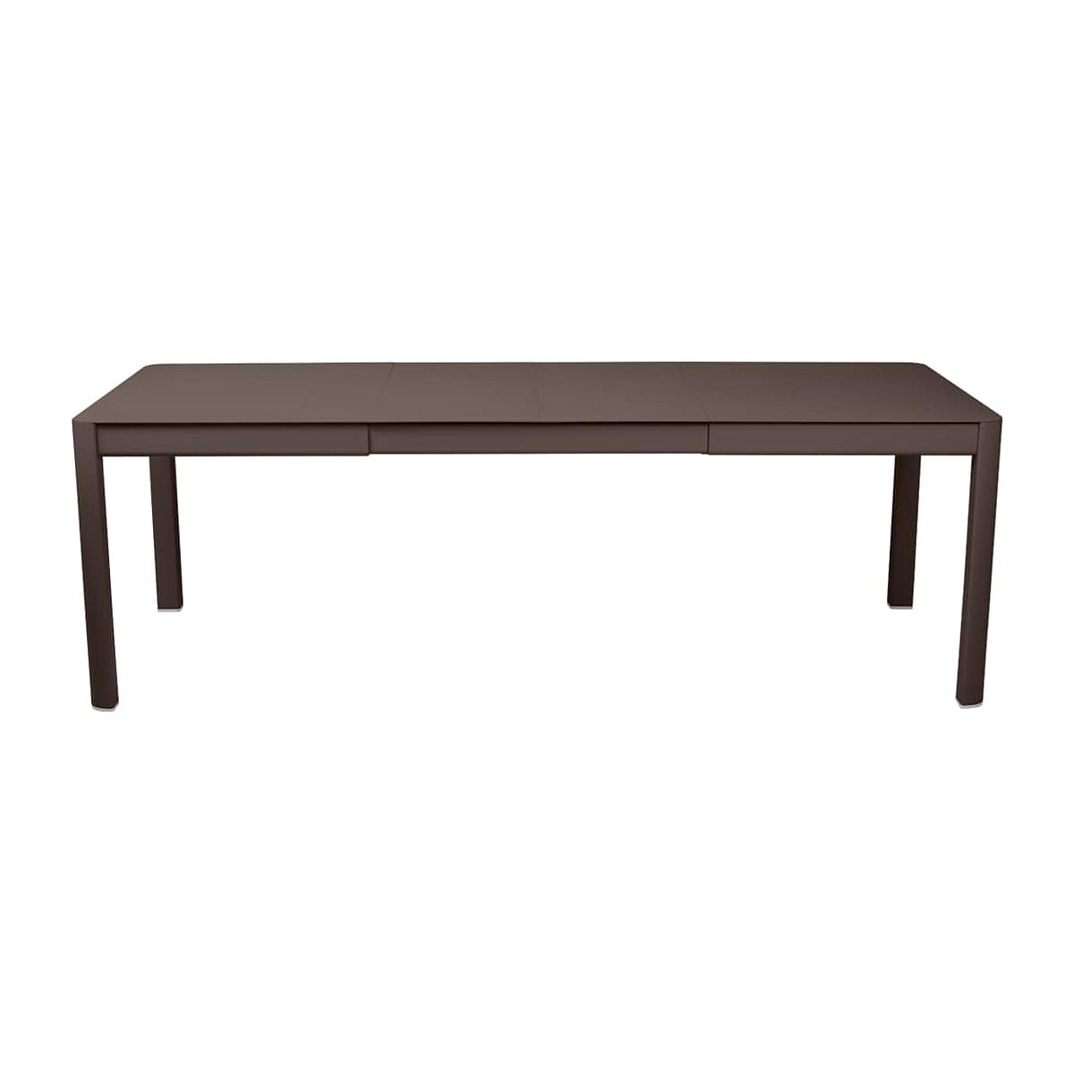 Table 2 rallonges 234x100cm RIBAMBELLE Fermob Rouille
