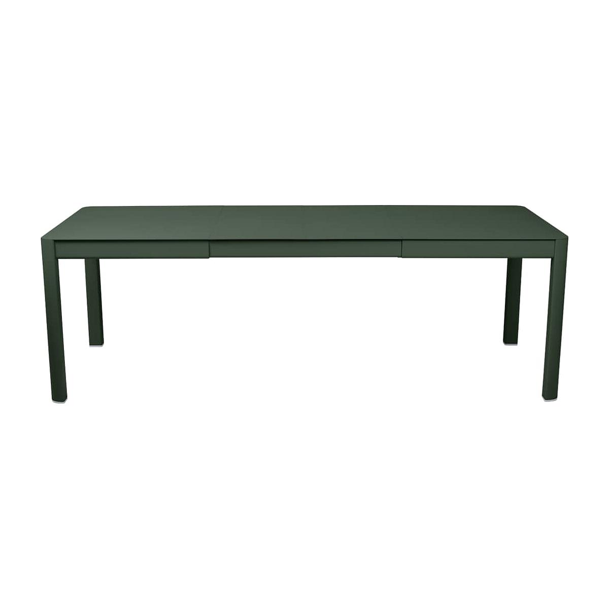 Table 2 rallonges 234x100cm RIBAMBELLE Fermob Vert cèdre