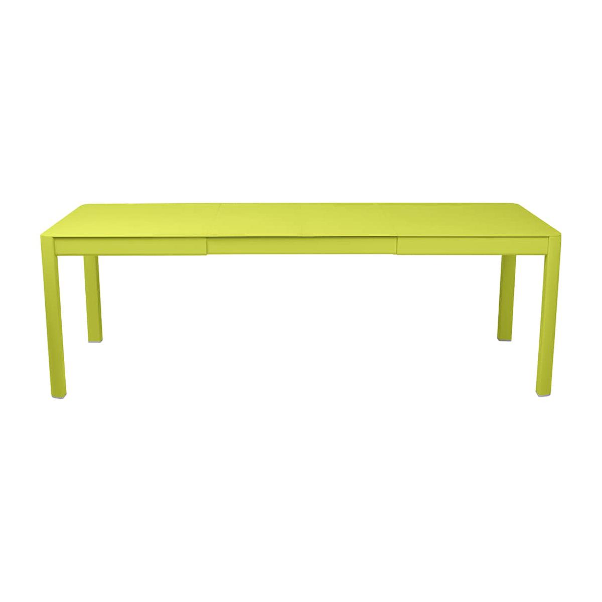 Table 2 rallonges 234x100cm RIBAMBELLE Fermob Verveine