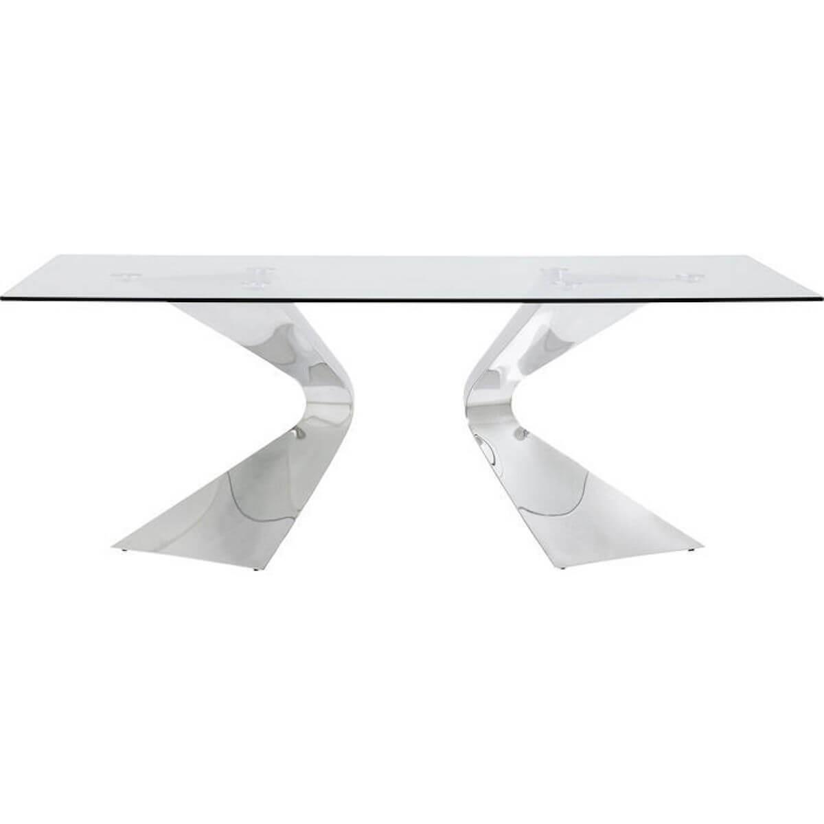 Table 200x100cm GLORIA Kare Design chrome