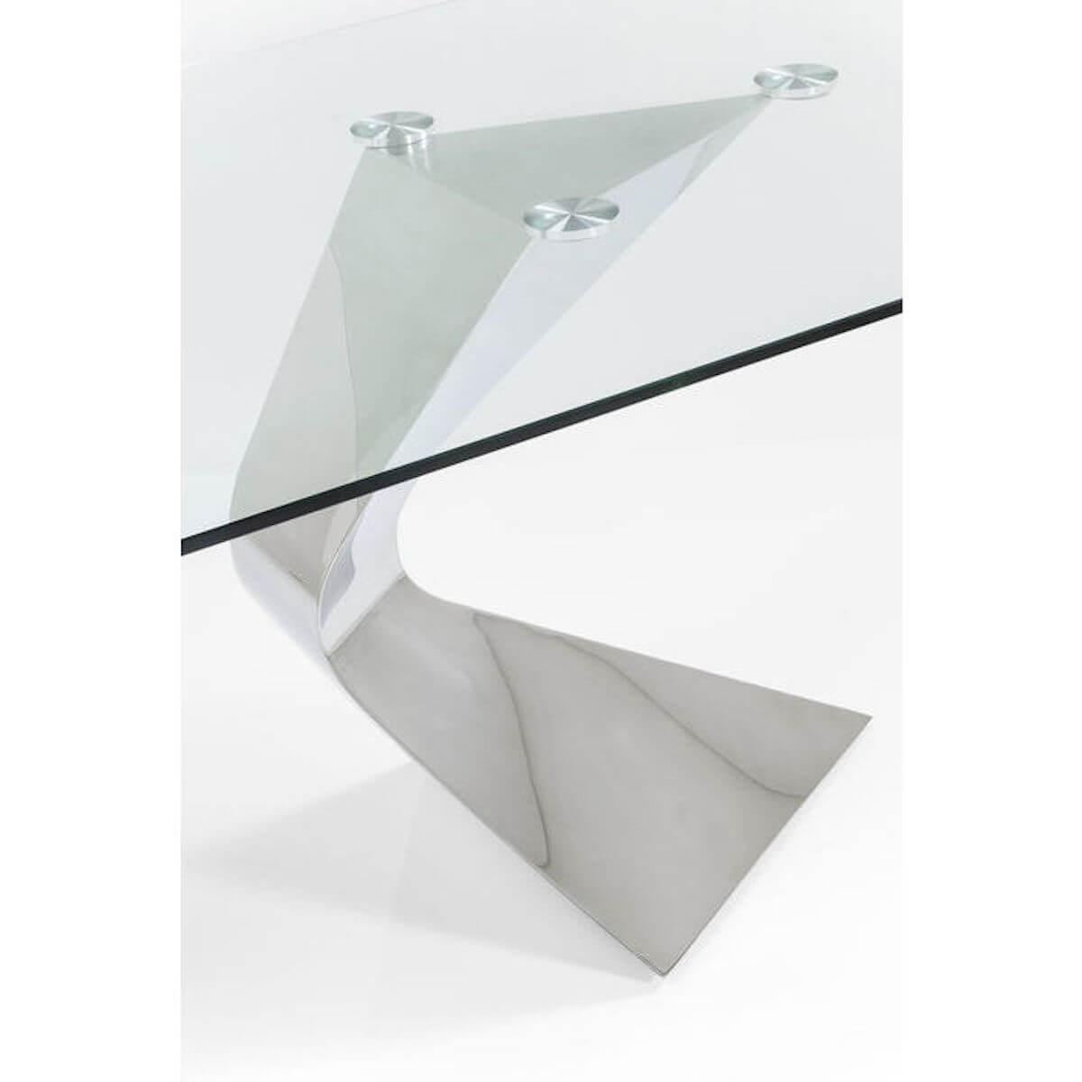 Table 200x100cm GLORIA Kare Design chrome