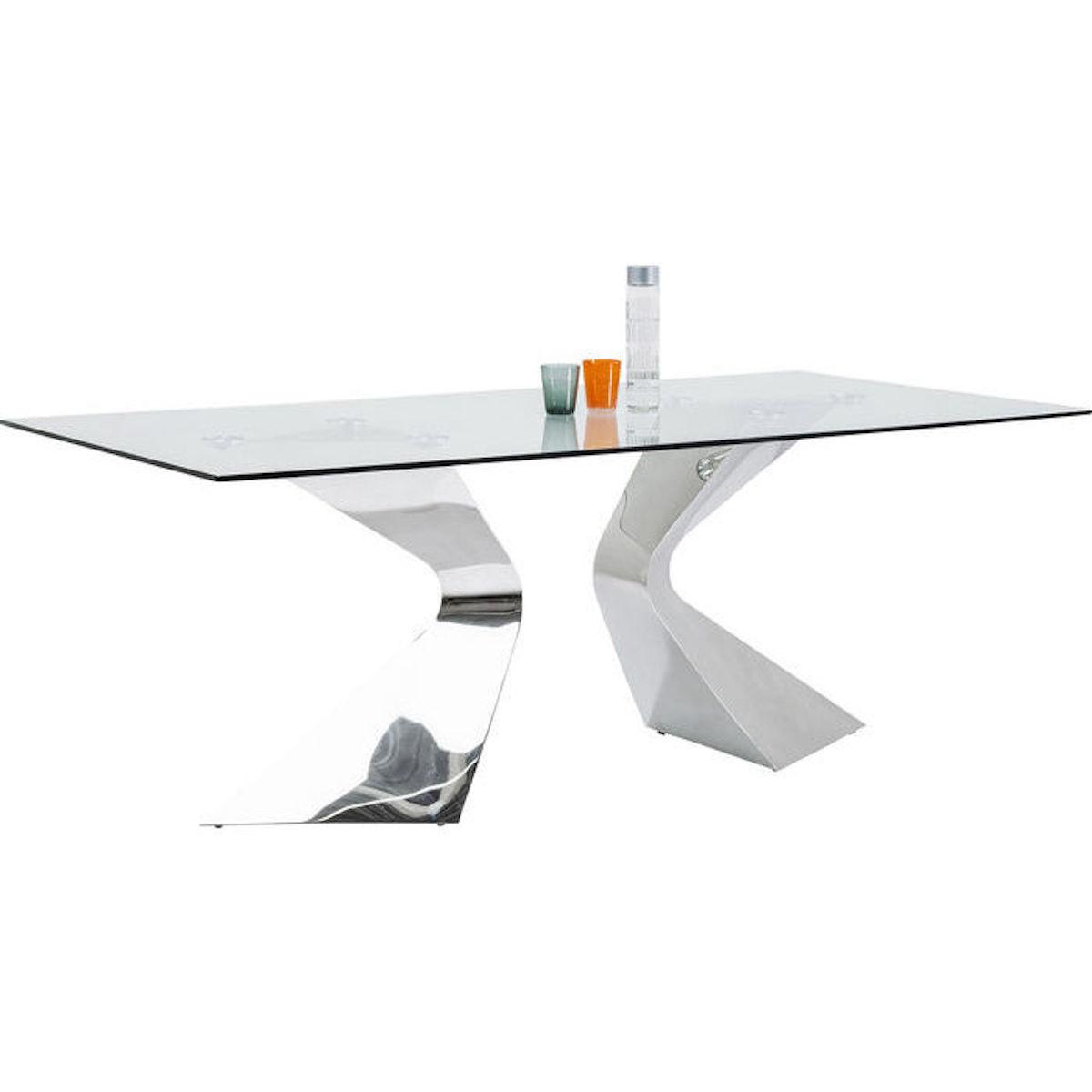 Table 200x100cm GLORIA Kare Design chrome