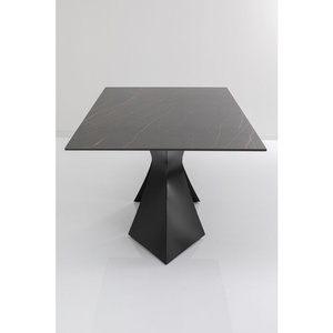 Table 200x100cm GLORIA Kare Design noir céramique
