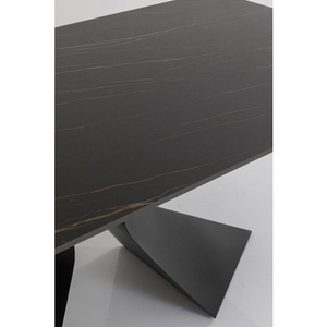 Table 200x100cm GLORIA Kare Design noir céramique